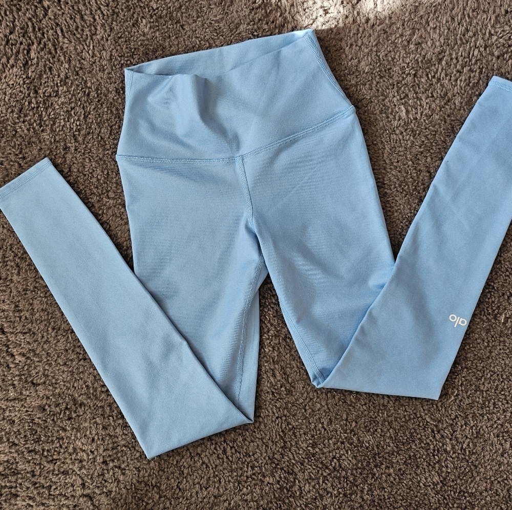 Crystal Clear Blue High-Waist Airbrush Legging XXS